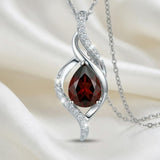 14K Gold Plated 12 Month Birthstone Infinity Twisted Pendant Necklace Mother's Day Christmas Anniversary Birthday Gift