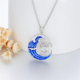 Sterling Silver PhoenixRaven Panda Hummingbird Sea Turtle Pendant Necklace Mother's Day Christmas Gifts