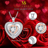 Personalized 925 Silver 1 ct Moissanite Locket That Holds Picture  Photo Heart Locket Necklace Gift for Beloved Ones Mother Women Mens