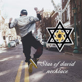 Sterling Silver Star of David Pendant Necklace for Men