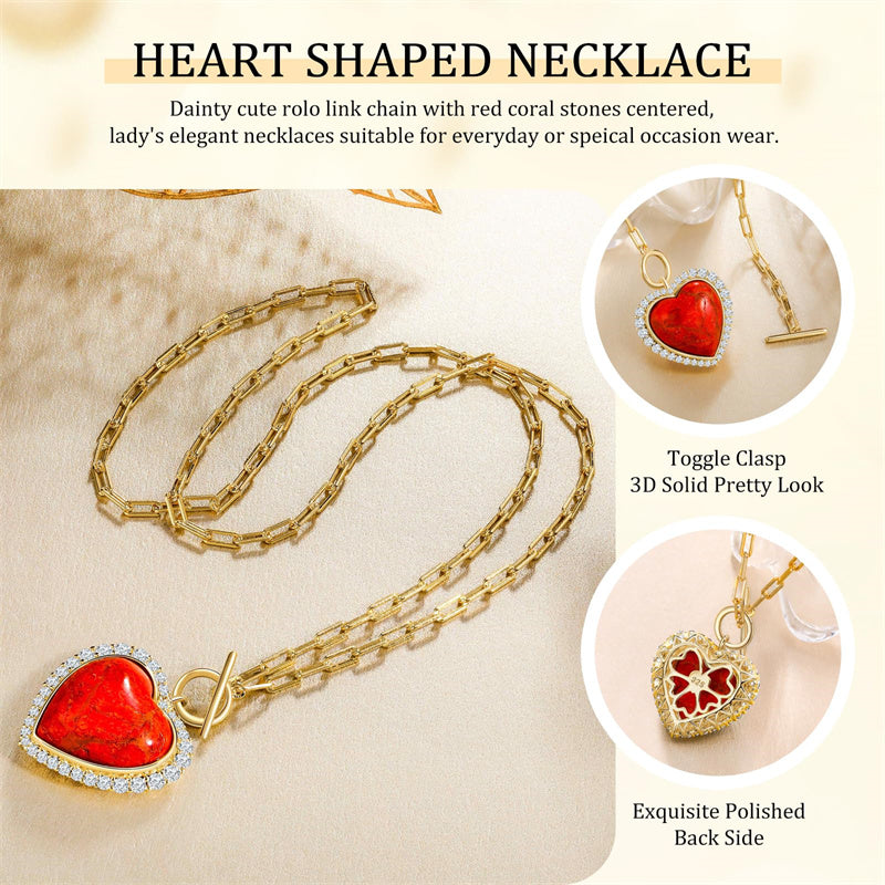 Sterling SilverTurquoise Red Coral Lapis Lazuli Malachite Paperclip Chain Necklace