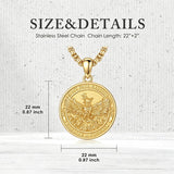 Sterling Silver Phoenix Rising Pendant Necklace NA/AA Sobriety Jewelry