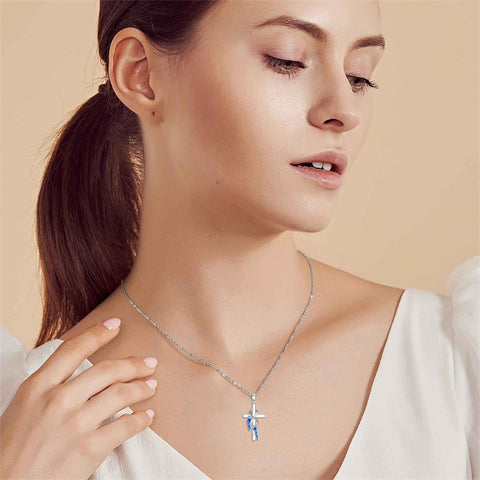 Sterling Silver Blue Jay Eagle Phoenix Owl Pendant Necklace for Women