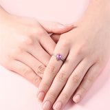 Sterling Silver Teardrop CZ Urn Rings for Ashes