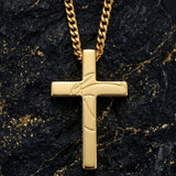 14K Gold Plated Soccer Football Basketball Baseball Cross  with Bible Verses Religious Pendant Necklace for Men