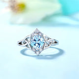 Sterling Silver Personalized Birthstone Engraved Ring