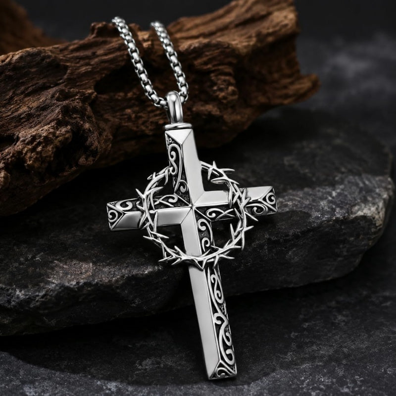 Sterling Silver Cross Hummingbird Cardinal  Rose Sunflower Urn  Necklace for Ashes Cremation Jewelry