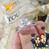 Copper Sterling Silver Personalized Birthstone High School College Class Ring Graduation Memorial Rings Gifts for Her