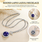 Sterling SilverTurquoise Red Coral Lapis Lazuli Malachite Paperclip Chain Necklace