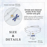 925 Sterling Silver Birthstone Dragonfly Anklet Butterfly Anklet Irish Celtic Jewelry for Women