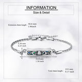 Urn Bracelet for Ashes 925 Sterling Silver Cremation Jewelry for Ashes Keepsake