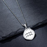 Sterling Silver Zodiac Constellation Pendant Necklace