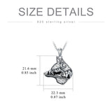 Sterling Silver Dragon Eagle Lion Tiger Wolf Pendant Necklace