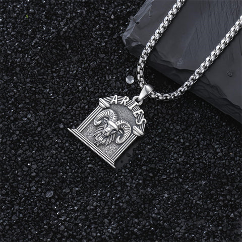 Sterling Silver Constellation Celestial Pendant Necklace