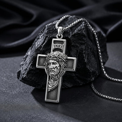 Sterling Silver Cross Pendant Necklace Christian Religious Jewelry Gifts for Anniversary
