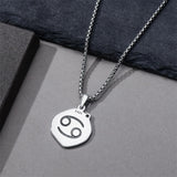 Sterling Silver Zodiac Constellation Pendant Necklace