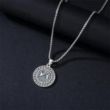 Sterling Silver Medusa Triple Moon Goddess Athena Pendant Necklace for Women