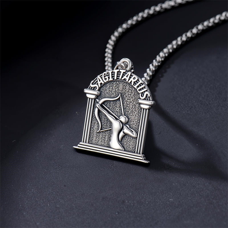 Sterling Silver Constellation Celestial Pendant Necklace