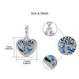 Sterling Silver Personalized Heart Photo Charm Beads