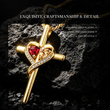 14K Gold Plated  Cross Necklace for Women Christian Jewelry  Birthday Christmas Gift