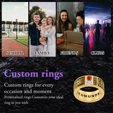 Sterling Sliver Personalied Engraved Birthstone Graduation High School Rings