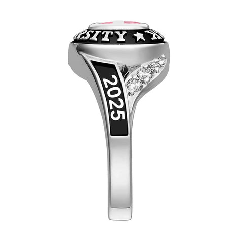 Sterling Silver 10K 14K 18K Gold Custom Birthstone High School Class Graduation Ring