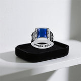 Sterling Silver Personalized High School University College Class Ring for Men