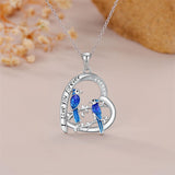 Sterling Silver Blue Jay Eagle Phoenix Owl Pendant Necklace for Women