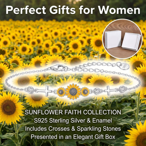 Sterling Silver Dragonfly Butterfly Cardinal Hummingbird Jesus Fish Lotus Daisy Sunflower Rose Faith Cross Bracelet