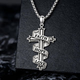 Sterling Silver Cross Pendant Necklace Christian Religious Jewelry Gifts for Anniversary