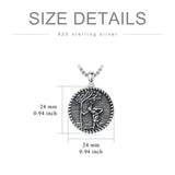 Sterling Silver Crown of Thorns Jesus St Benedict St Michael Pendant Necklace