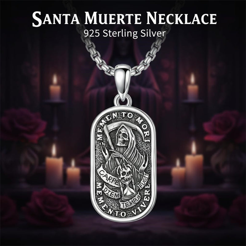 Sterling Silver Memento Mori Tree of Life Anubis Pendant Viking Amulet   Protection Pendant Necklace Egyptian Jewelry