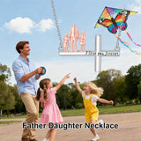 Sterling Silver Cross Father Daughter Mother Daughter Sister Pendant Necklace Engraved with I Love You Forever