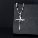 925 Sterling Silver Crucifix Necklace Religion Necklace Jesus Pendant Christ Protector Jewelry Gifts for Men Women