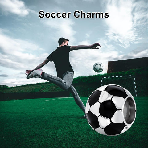 Sterling Silver Volleyball Baseball Basketball Football Soccer Sport Charm Beads