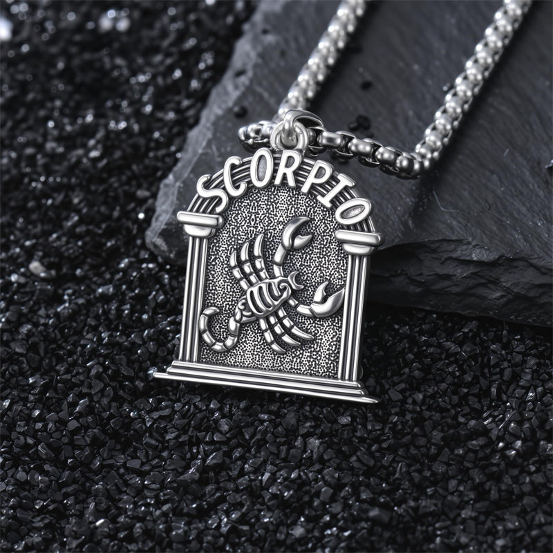 Sterling Silver Constellation Celestial Pendant Necklace