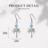 Sterling Silver Turquoise Owl Dragonfly Butterfly Hummingbird Dangle Earrings