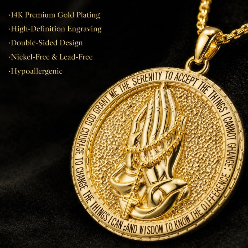 Patron Saint Medal Gold Plated Catholic Pendant Christian Religious Necklace Amulet Jewelry