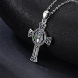 Sterling Silver Medusa Goddess Hand & Heart Ma’at Goddess Nefertiti Goddess Religious Pendant Necklace