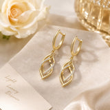 14K Gold Plated Dangle Drop Earrings for Women