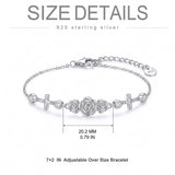 Sterling Silver Dragonfly Butterfly Cardinal Hummingbird Jesus Fish Lotus Daisy Sunflower Rose Faith Cross Bracelet