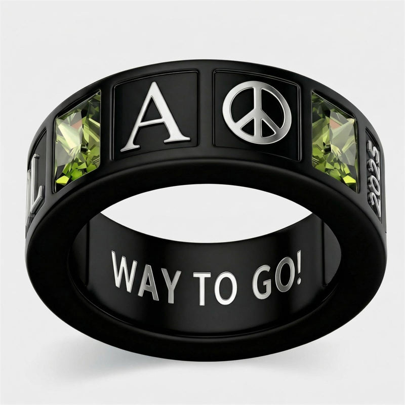 Sterling Silver 10K 14K 18K Gold Personalized Birthstone Pattern High School College Class Ring
