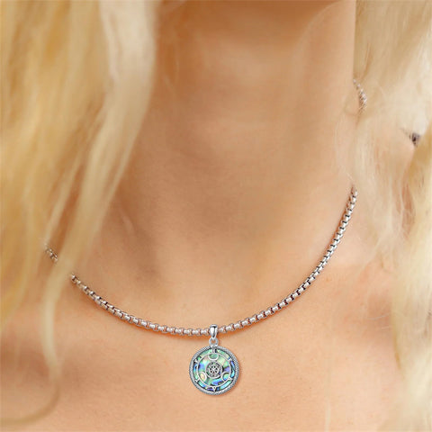 Sterling Silver Triple Moon Goddess Tetragrammaton Lilith Hecate  Pagan Wiccan Amulet Pendant Necklace