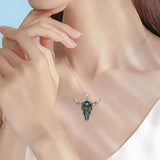 Sterling Silver  Bluebonnets Cow Skull Cowboy Hat Boot Cactus Cowgirl Texas Necklace Texas Necklace