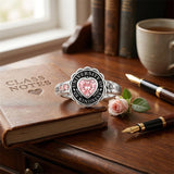 Sterling Silver Birthstone Graduation Class Ring for Women