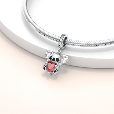 Sterling Silver Cubic Zircon Koala Pig Butterfly Scorpion Dragonfly Bead Charms