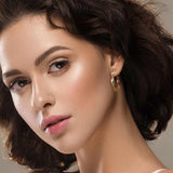 14K Gold Plated  Hoop Earrings for Women