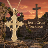 10K 14K 18K Gold Cross Pendant Necklace Religious Jewelry Gifts for Men and Women