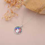Sterling Silver Bald Eagle Dove Koi Fish Horse Pendant Necklace