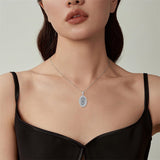 Sterling Silver Medusa Triple Moon Goddess Athena Pendant Necklace for Women